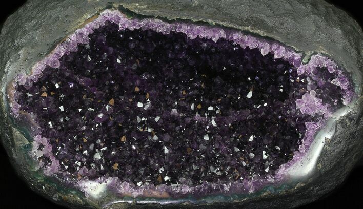 Deep Purple Amethyst Geode - Top Quality #30923